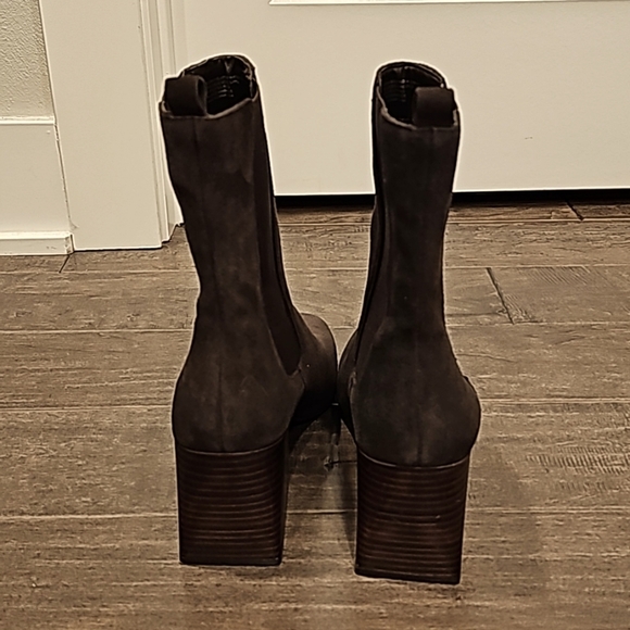 Blondo Suede Dark Chocolate Brown New Boots - sz 10 - Picture 3 of 9